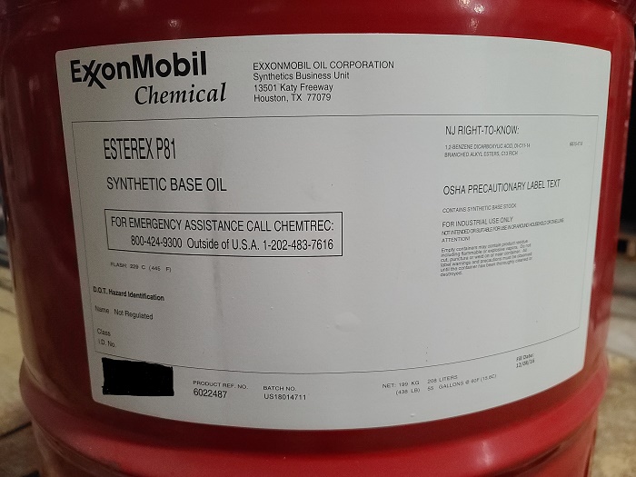 38500 - Exxon synthetic base oil USA