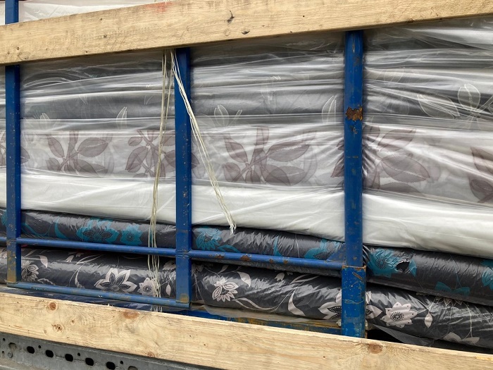 45449 - Stock offer: 25.000 kg Jacquard curtain fabrics Europe
