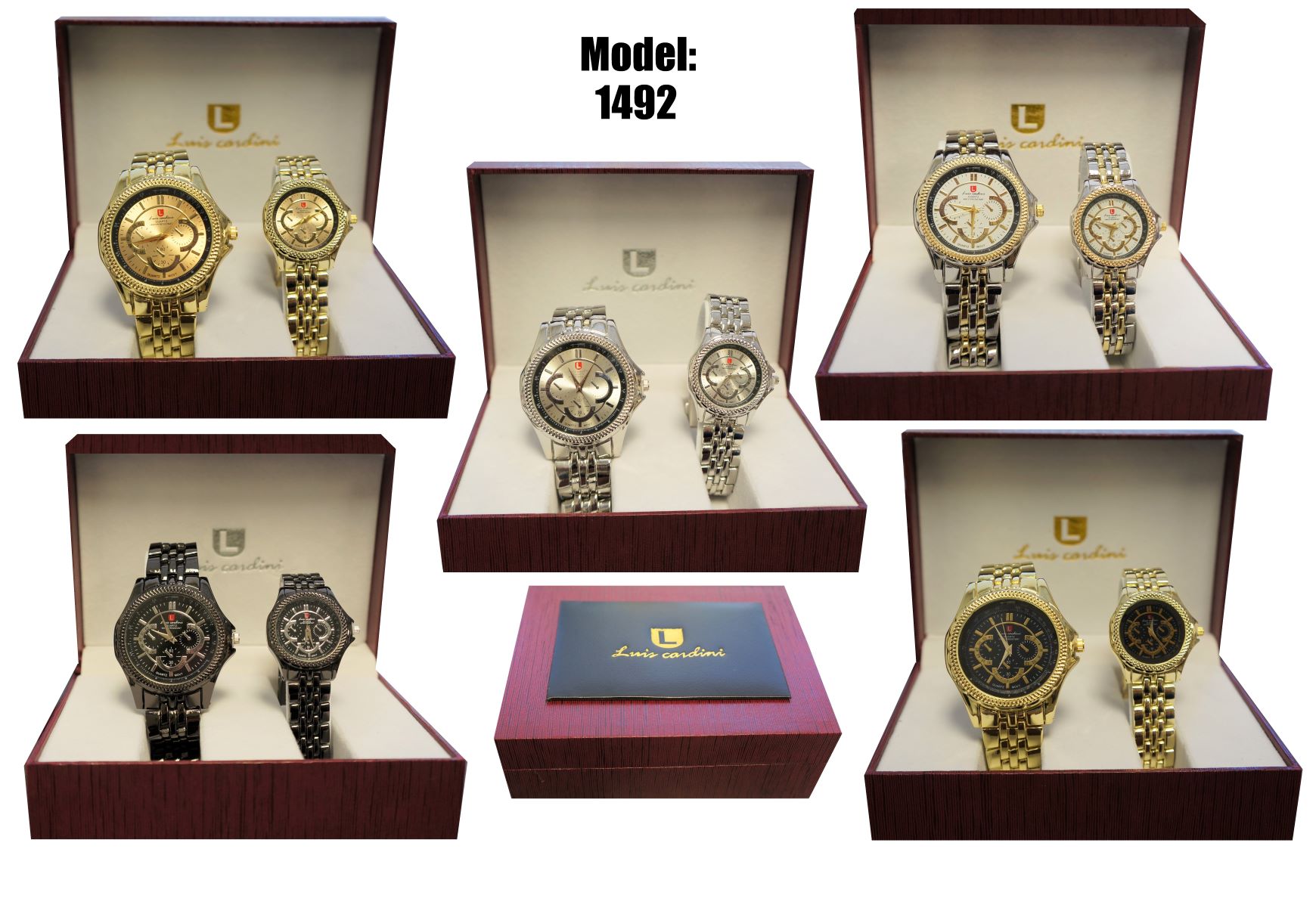 47680 - Luis Cardini Couples Watch Gift Sets USA