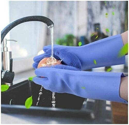 47728 - Cleaning & Dishwashing Sponge Scrubber Gloves USA