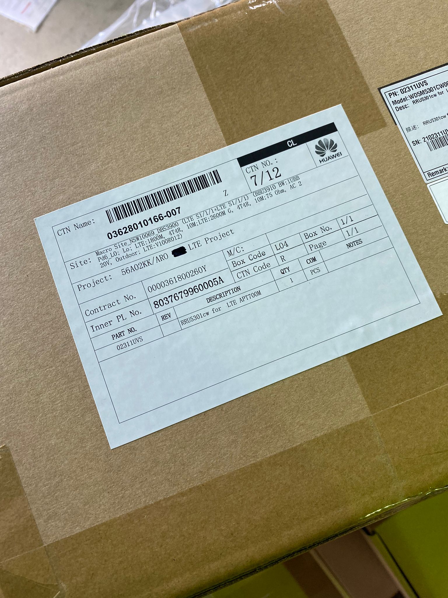50640 - HUAWEI 5G INFRASTRUCTURE TELE-COMMUNICATION KITS AUSTRALIA 