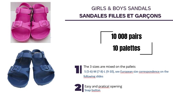 51055 - GIRLS & BOYS SANDALS Europe