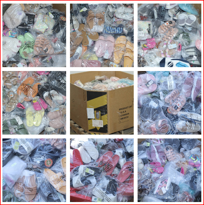 52645 - Assorted Polybagged Sandals, Slides, Slippers & more USA